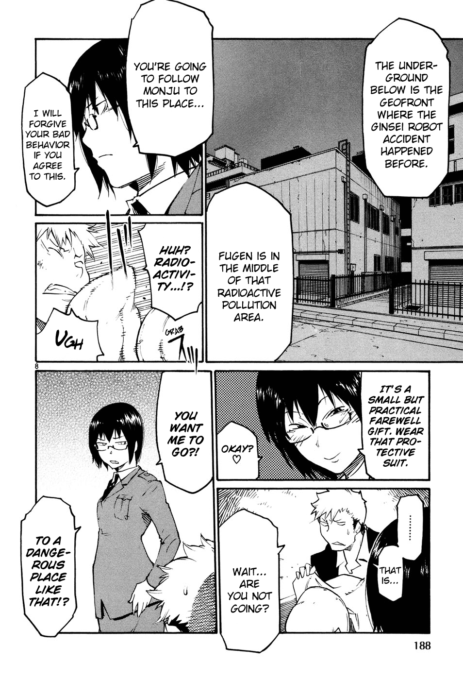 Seigi Keikan Monju Chapter 44 page 8 - Chapter 44: Ginsei Project Case Memo Part 1