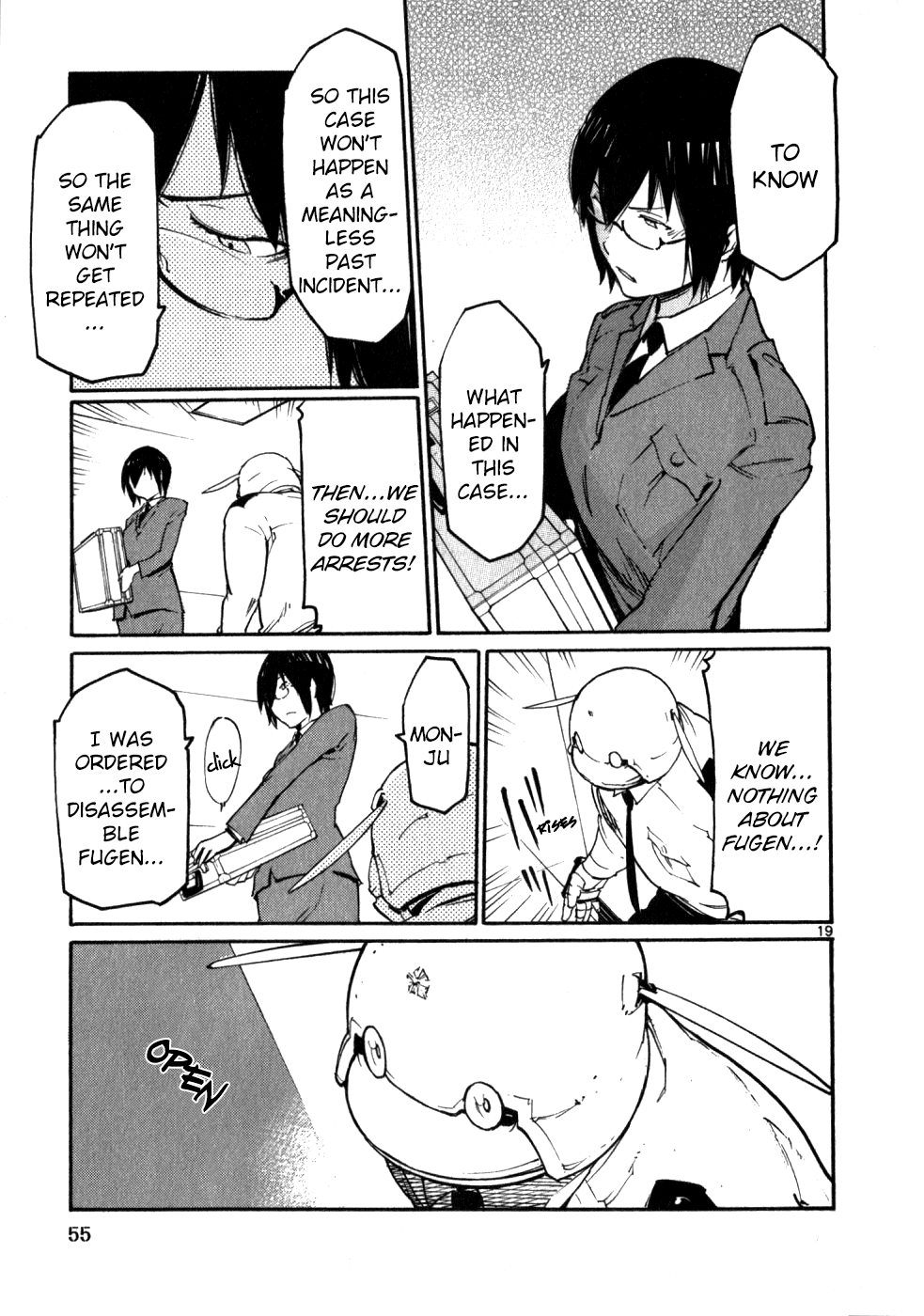 Seigi Keikan Monju Chapter 46 page 19 - Chapter 46: The Whereabouts of Each Person's Heart