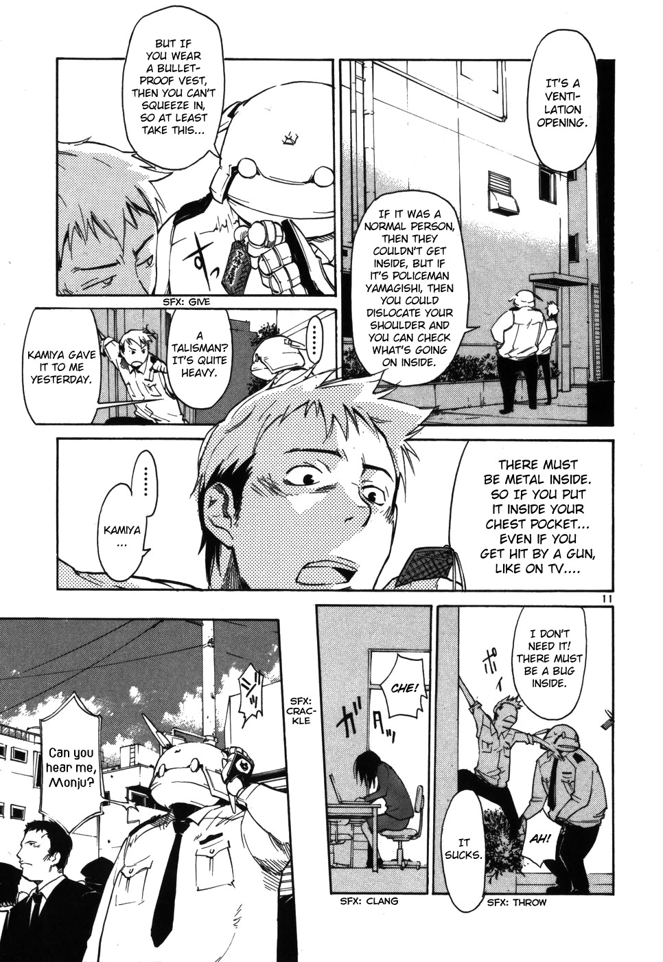 Seigi Keikan Monju Chapter 8 page 11 - Chapter 8: The End of the Coincidental Bank Robber