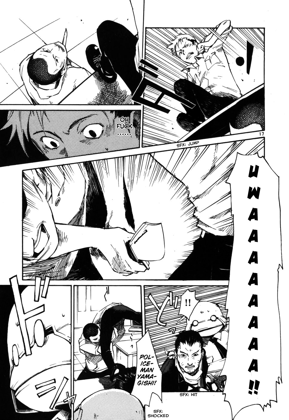 Seigi Keikan Monju Chapter 8 page 17 - Chapter 8: The End of the Coincidental Bank Robber