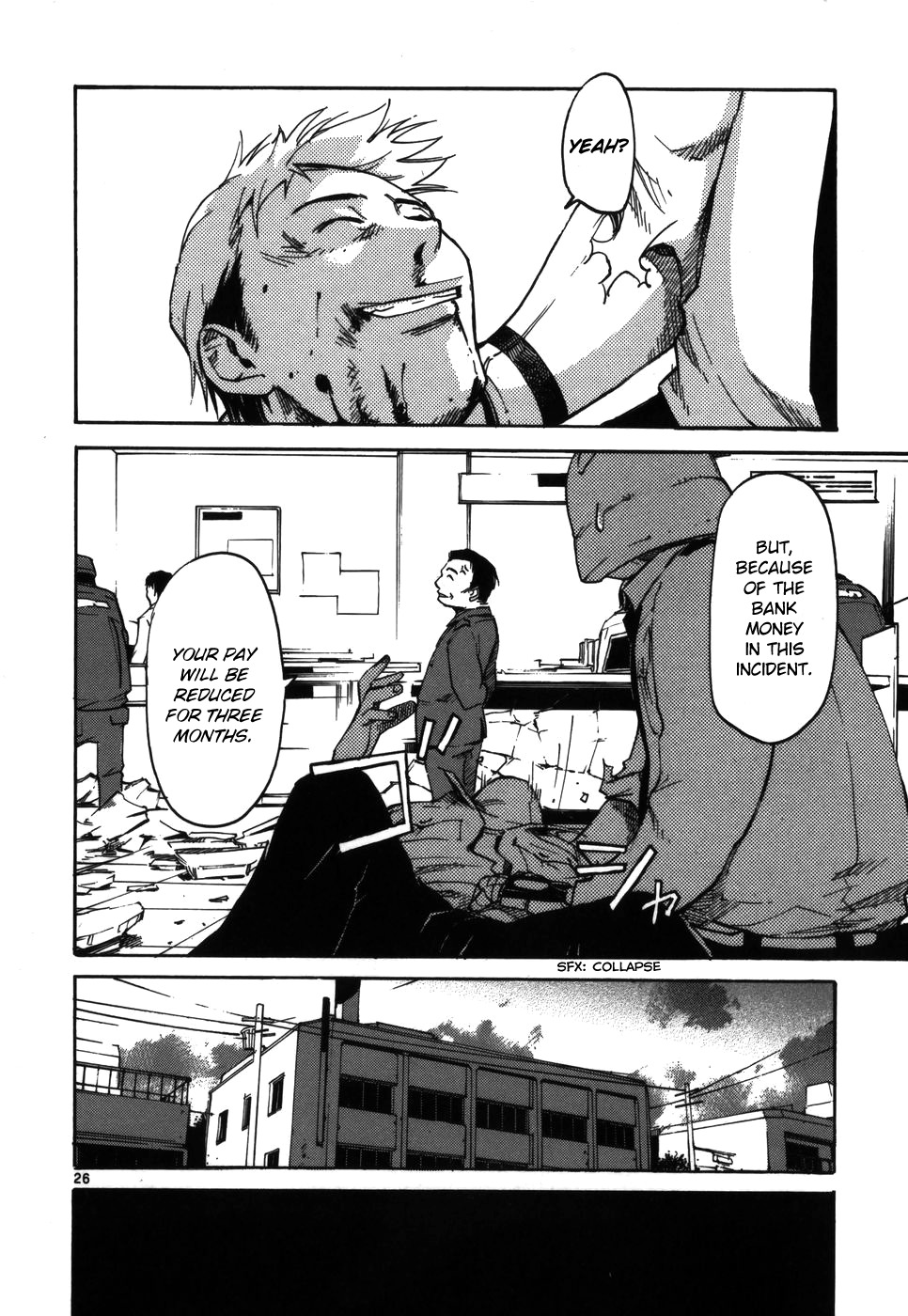 Seigi Keikan Monju Chapter 8 page 26 - Chapter 8: The End of the Coincidental Bank Robber