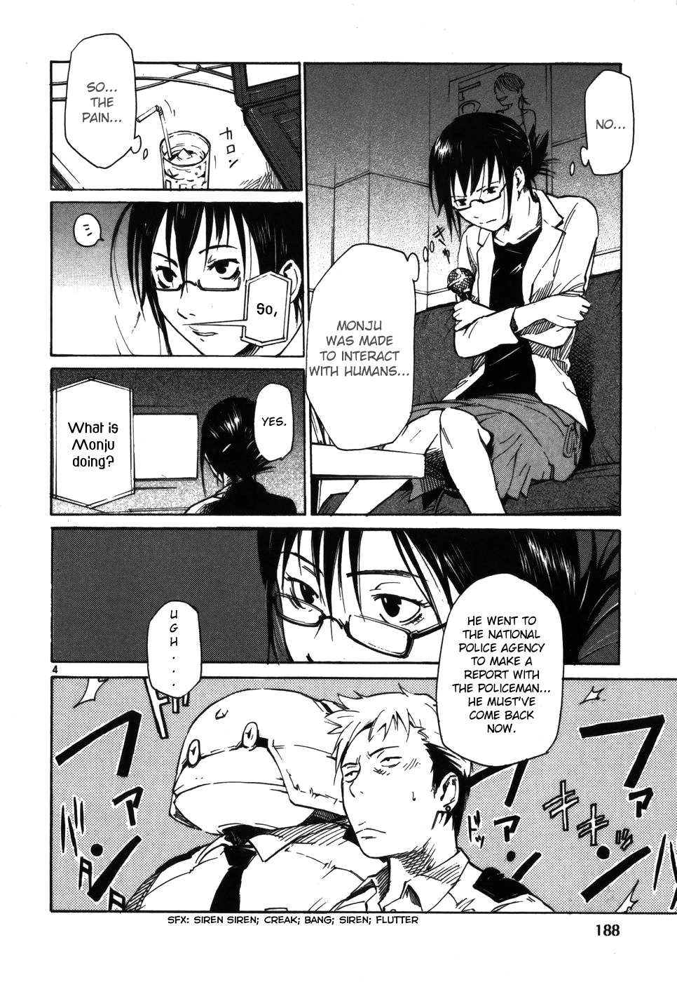 Seigi Keikan Monju Chapter 8 page 4 - Chapter 8: The End of the Coincidental Bank Robber