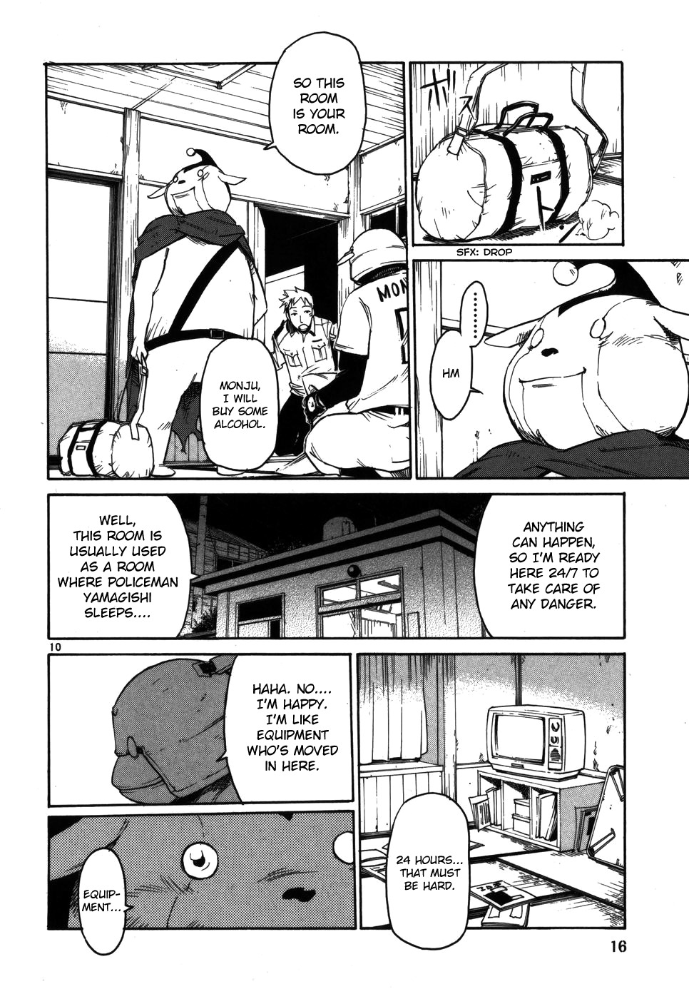 Seigi Keikan Monju Chapter 9 page 18 - Chapter 9: Wandering Robot People - Unexpected Conspiracy