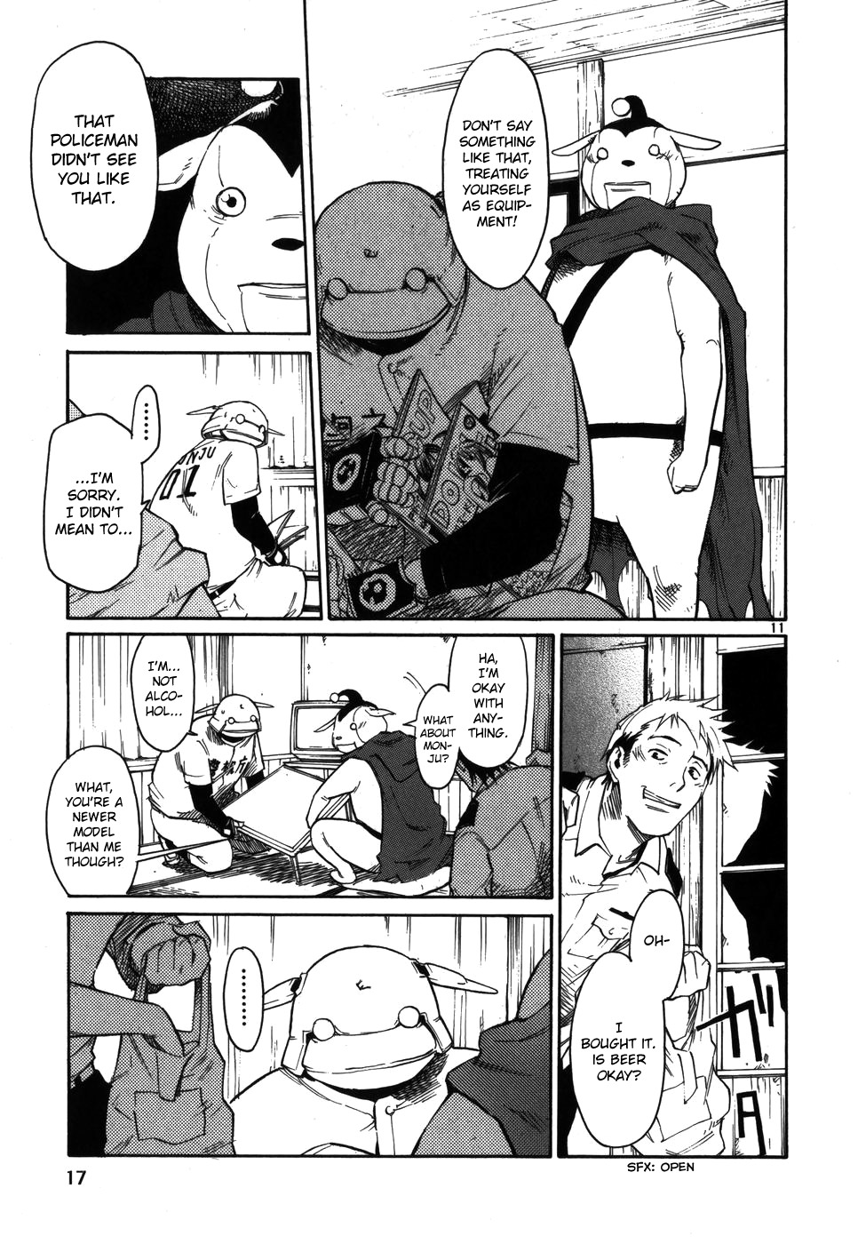 Seigi Keikan Monju Chapter 9 page 19 - Chapter 9: Wandering Robot People - Unexpected Conspiracy