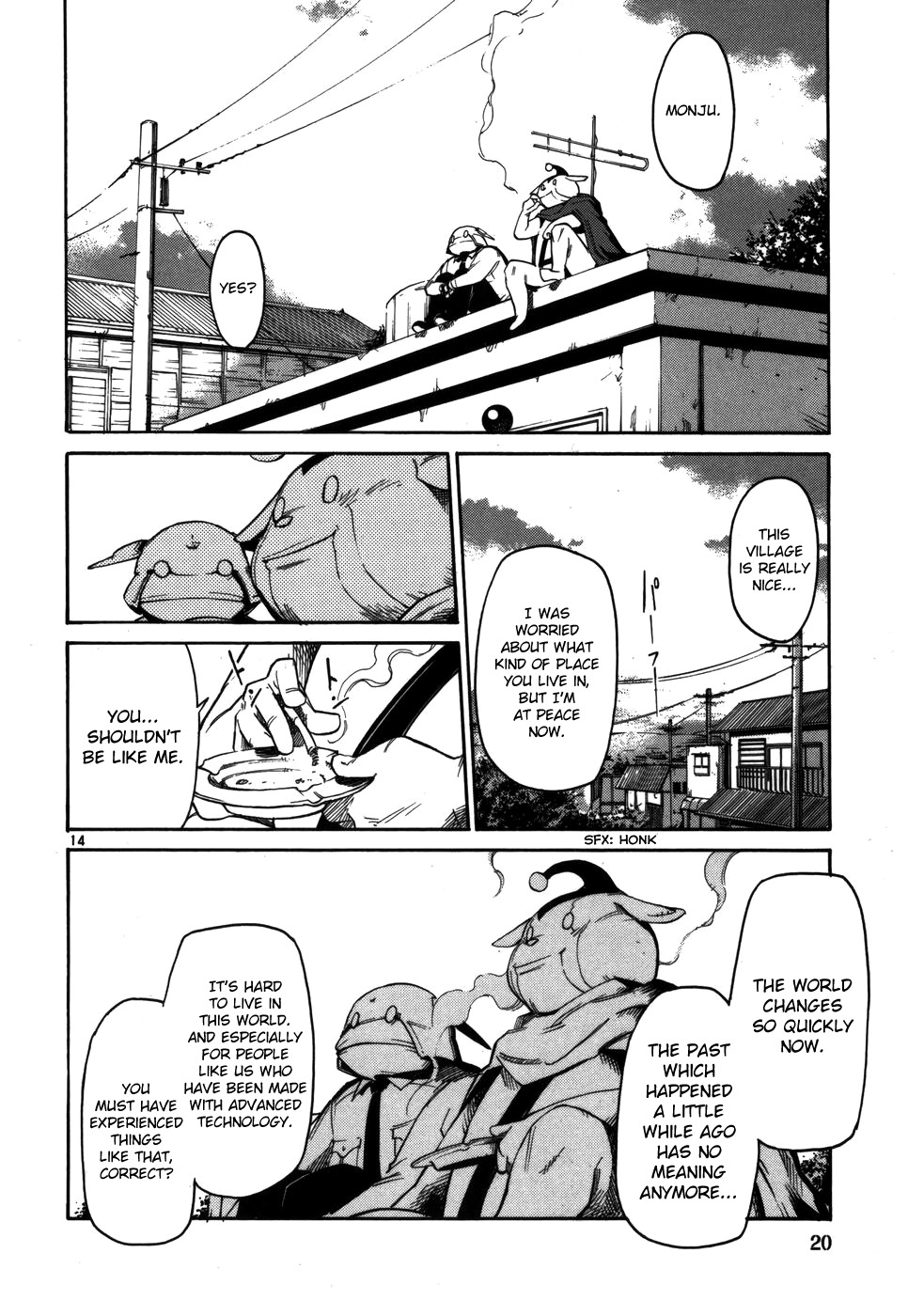 Seigi Keikan Monju Chapter 9 page 22 - Chapter 9: Wandering Robot People - Unexpected Conspiracy