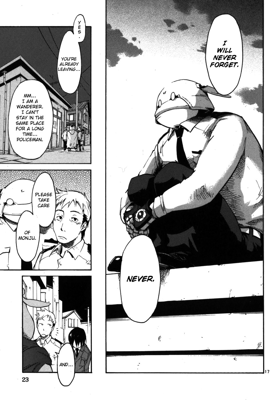 Seigi Keikan Monju Chapter 9 page 25 - Chapter 9: Wandering Robot People - Unexpected Conspiracy