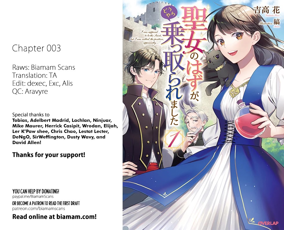 Seijo no Hazu ga, Douyara Nottoraremashita Chapter 3.1 page 1 - Chapter 3.1