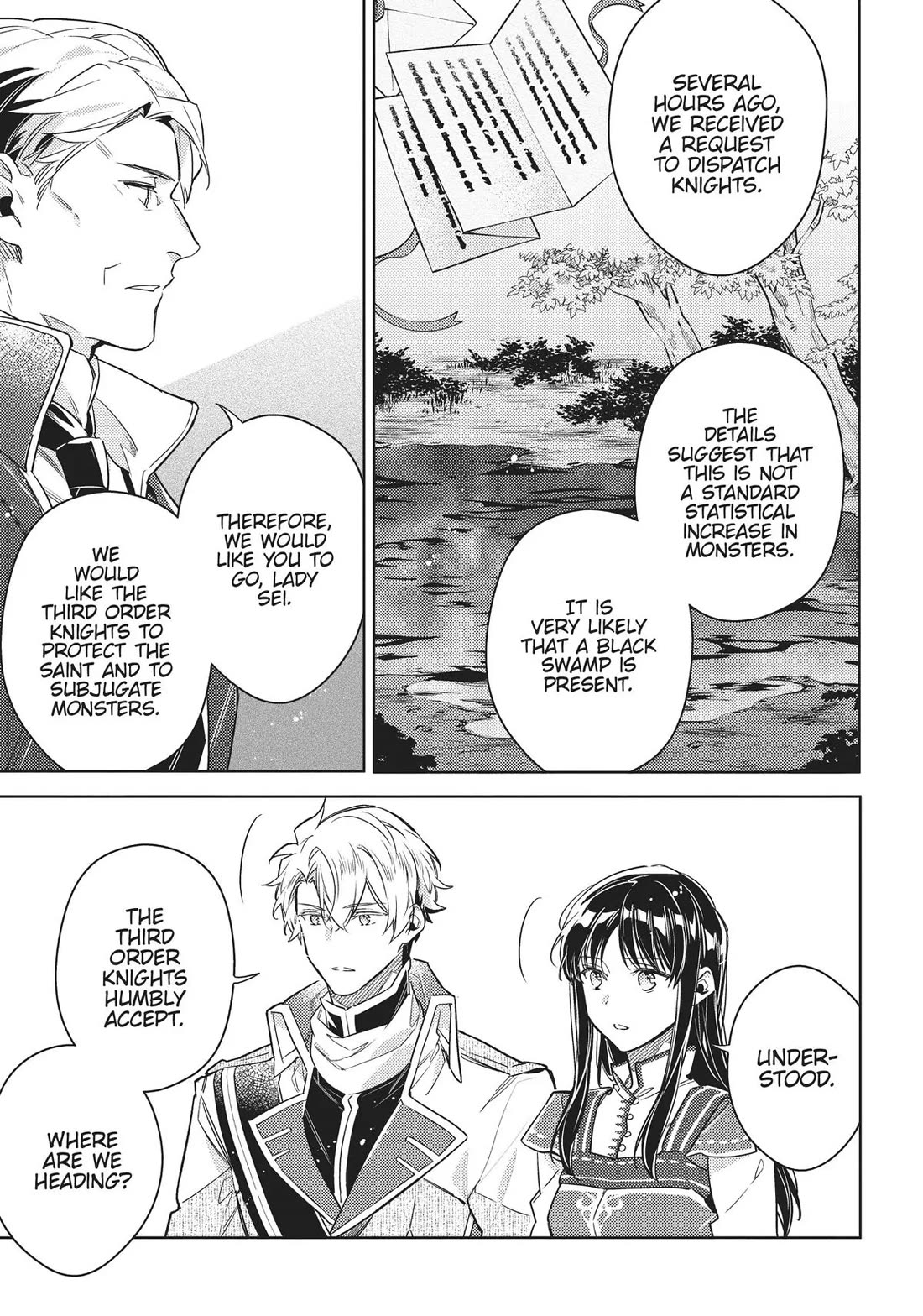 Seijo no Maryoku wa Bannou desu Chapter 38 page 23 - Chapter 38: The First Order Knights