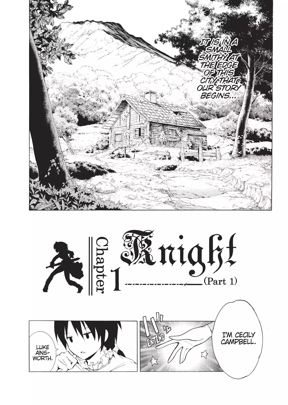 Seiken no Katanakaji Chapter 1 page 2 - Chapter 1: Knight (Part 1)