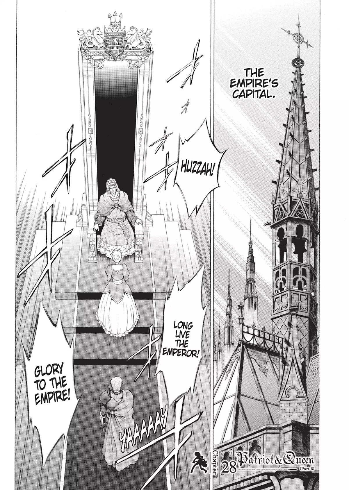 Seiken no Katanakaji Chapter 28 page 1 - Chapter 28: Patriot & Queen (Part 5)