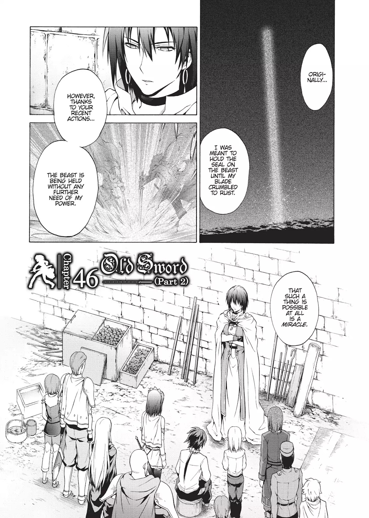 Seiken no Katanakaji Chapter 46 page 1 - Chapter 46: Old Sword (Part 2)