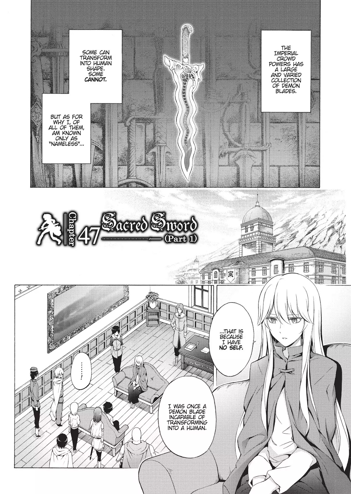 Seiken no Katanakaji Chapter 47 page 1 - Chapter 47: Sacred Sword (Part 1)