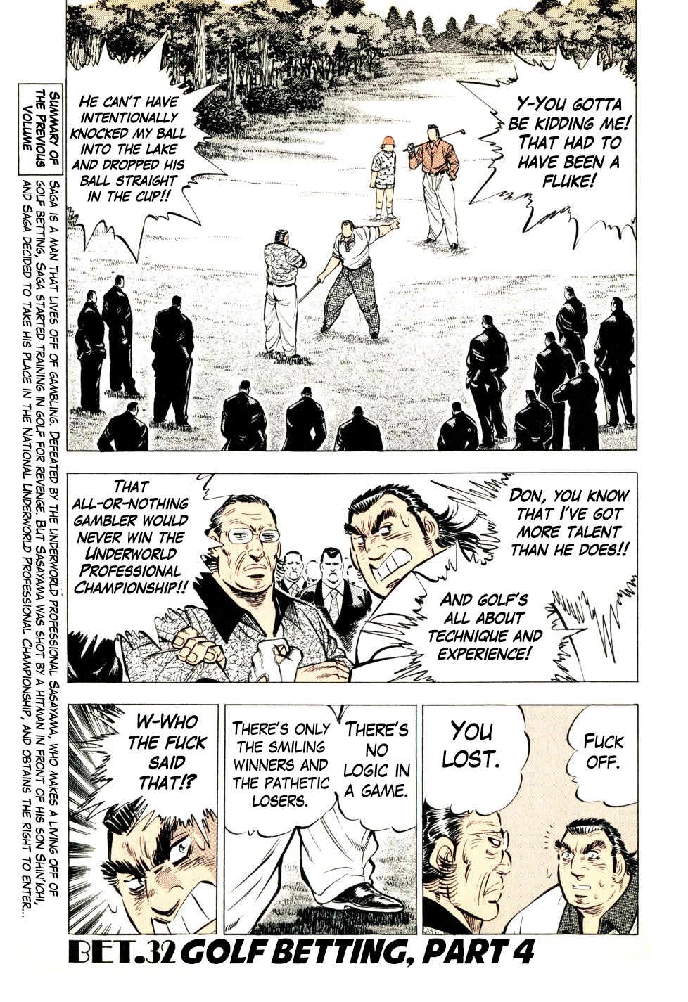 Seikimatsu Bakurouden Saga Chapter 32 page 3 - Chapter 32: Golf Betting, Part 4