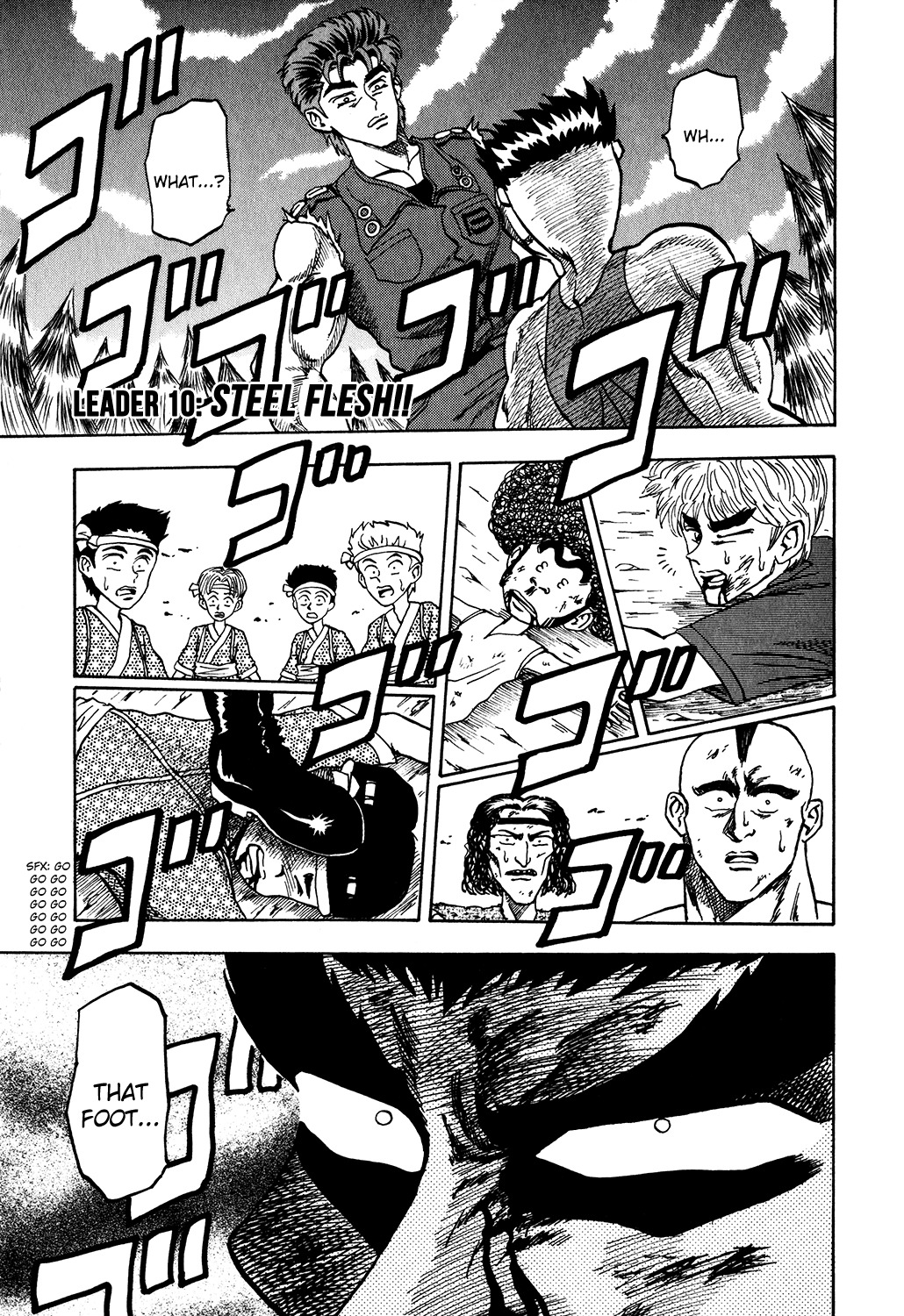 Seikimatsu Leader Den Takeshi! Chapter 10 page 1 - Chapter 10: Steel Flesh!! - 'Proof of a Leader' Arc Part 4