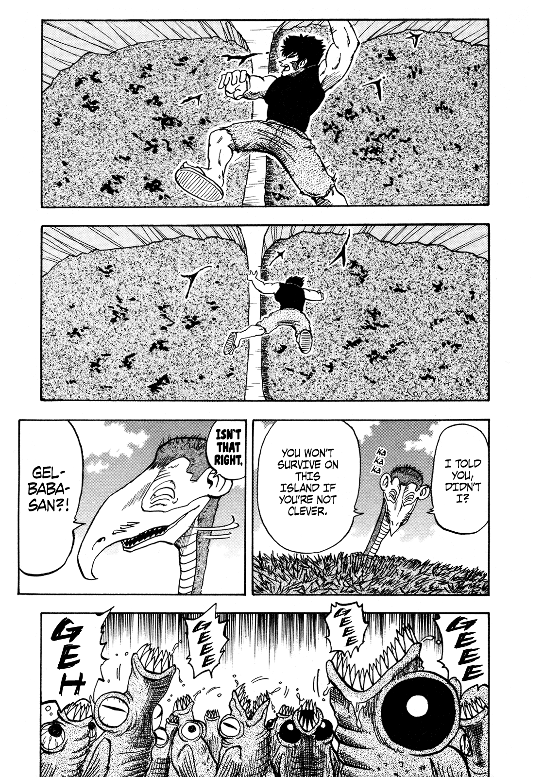 Seikimatsu Leader Den Takeshi! Chapter 100 page 3 - Chapter 100: The Watchman of the Sky, Gelbaba!!