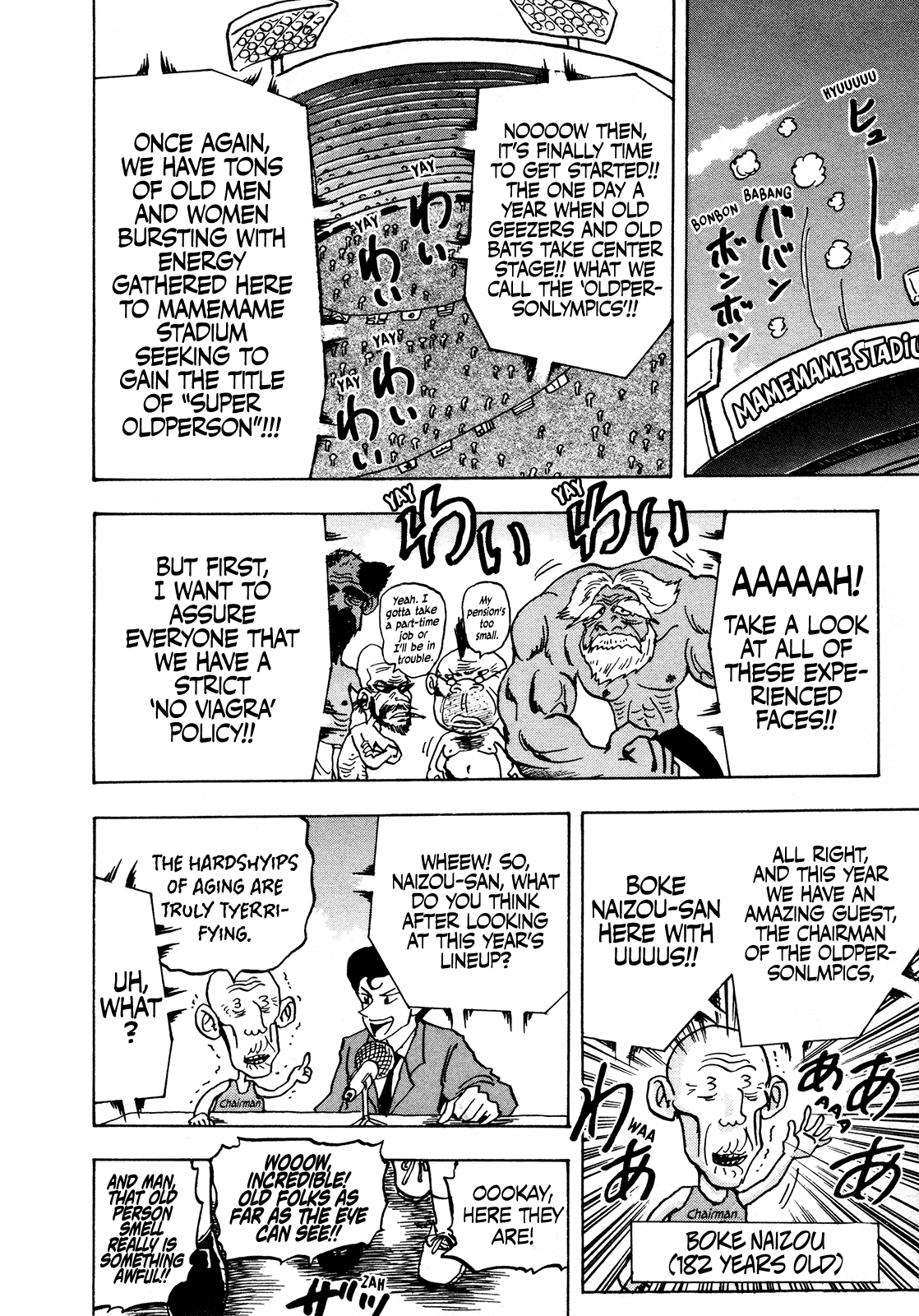 Seikimatsu Leader Den Takeshi! Chapter 113 page 10 - Chapter 113: The Oldpersonlympics of Love!!