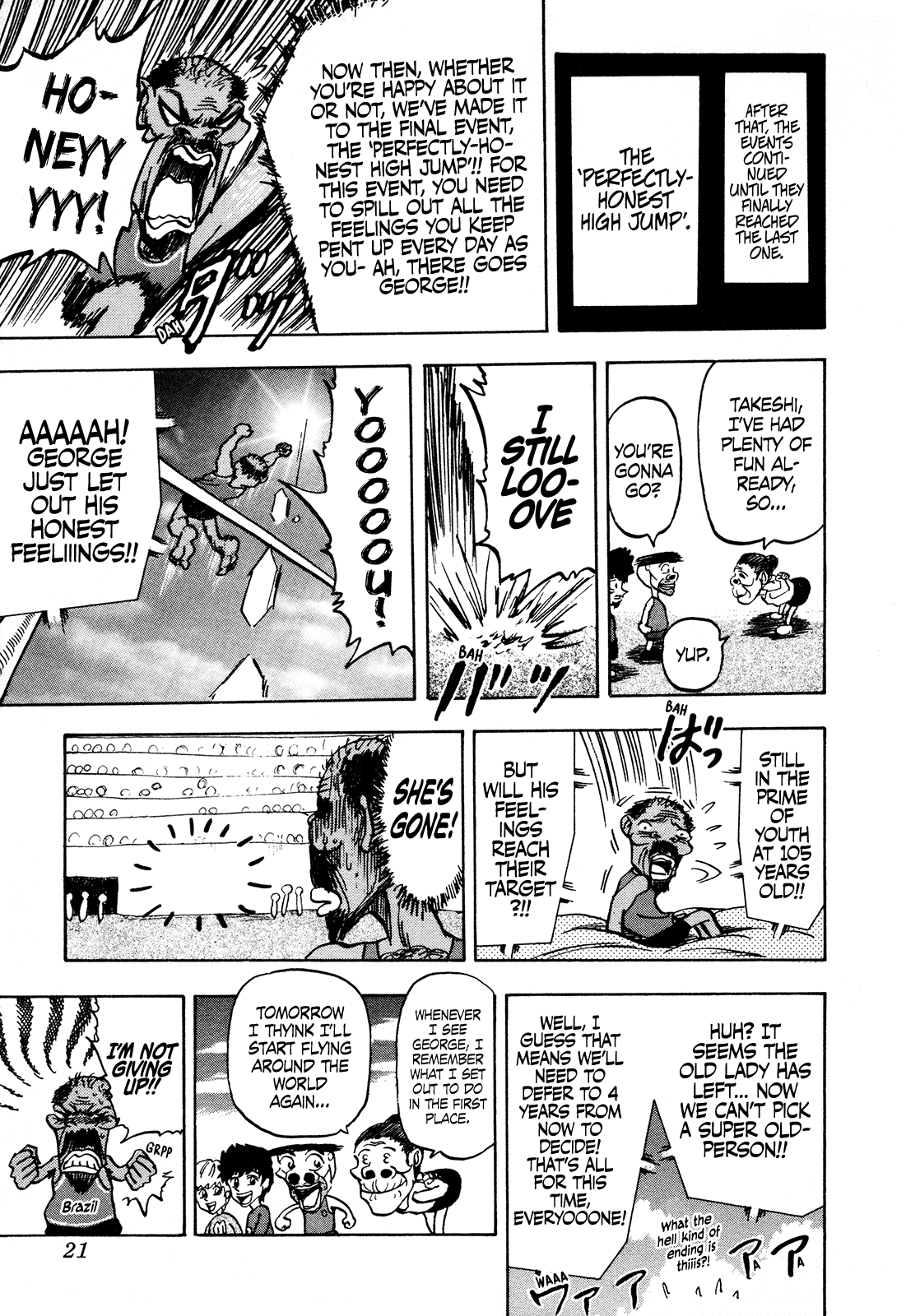 Seikimatsu Leader Den Takeshi! Chapter 113 page 23 - Chapter 113: The Oldpersonlympics of Love!!