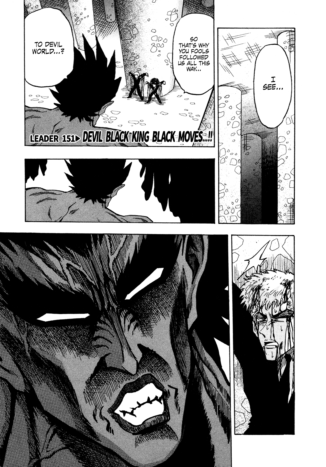 Seikimatsu Leader Den Takeshi! Chapter 151 page 5 - Chapter 151: Devil Black King Black Moves...!!