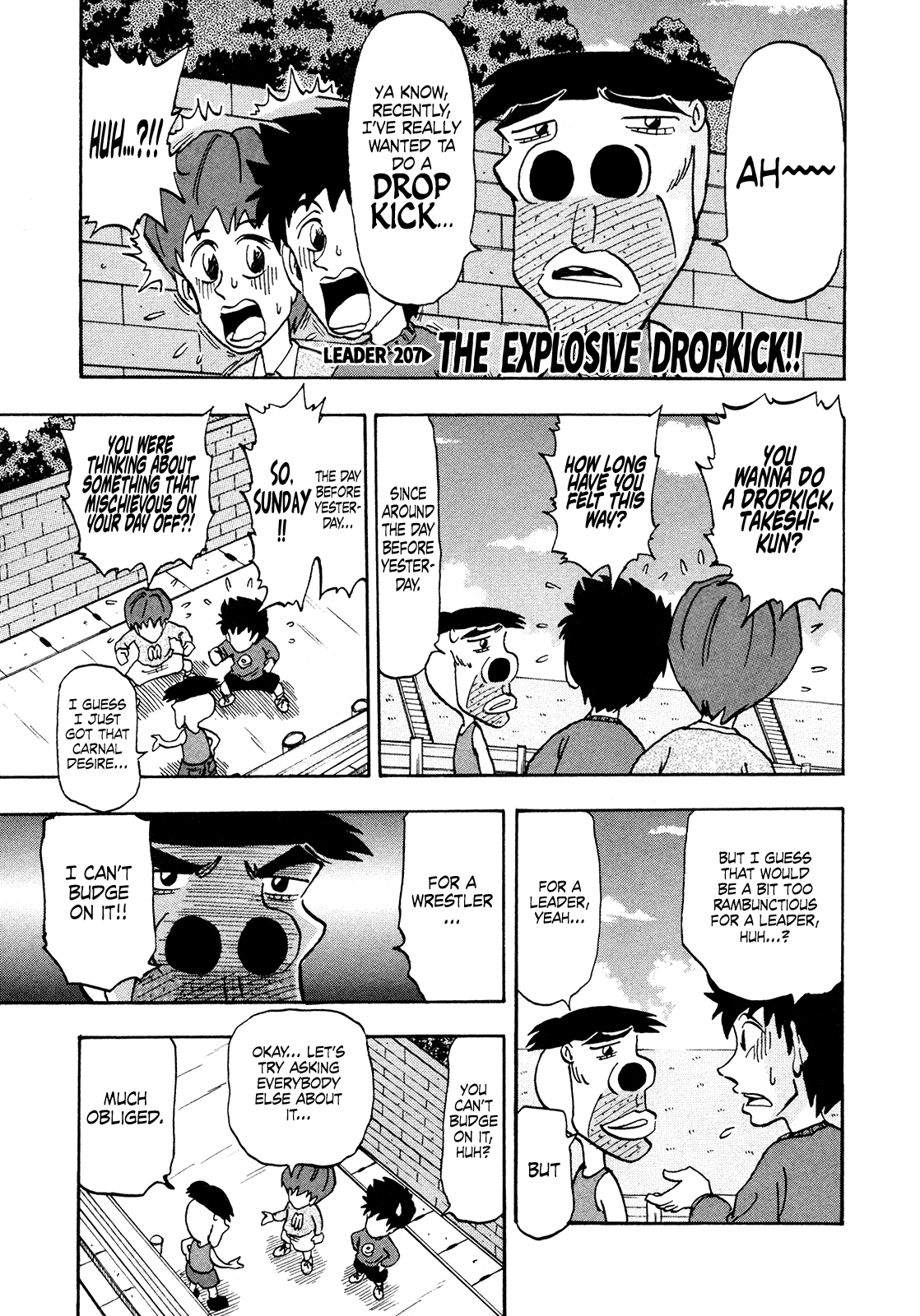 Seikimatsu Leader Den Takeshi! Chapter 207 page 1 - Chapter 207: The Explosive Dropkick!!
