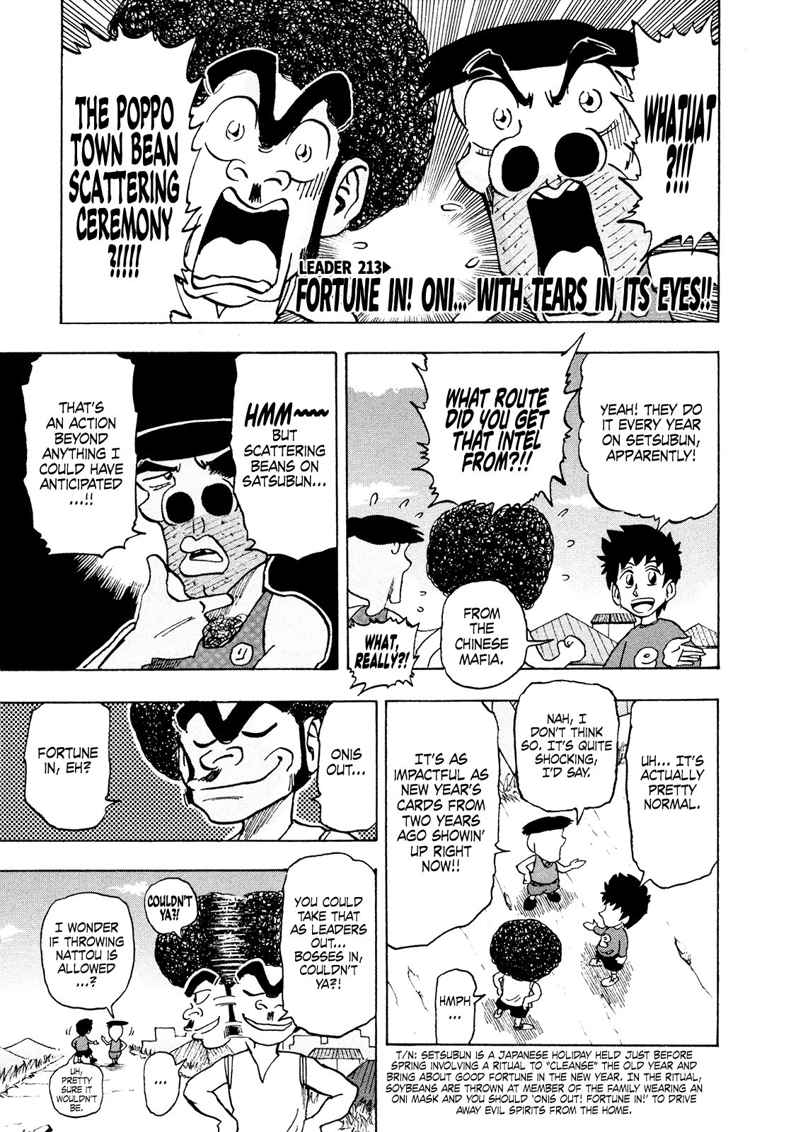 Seikimatsu Leader Den Takeshi! Chapter 213 page 1 - Chapter 213: Fortune In! Oni... With Tears in its Eyes!!