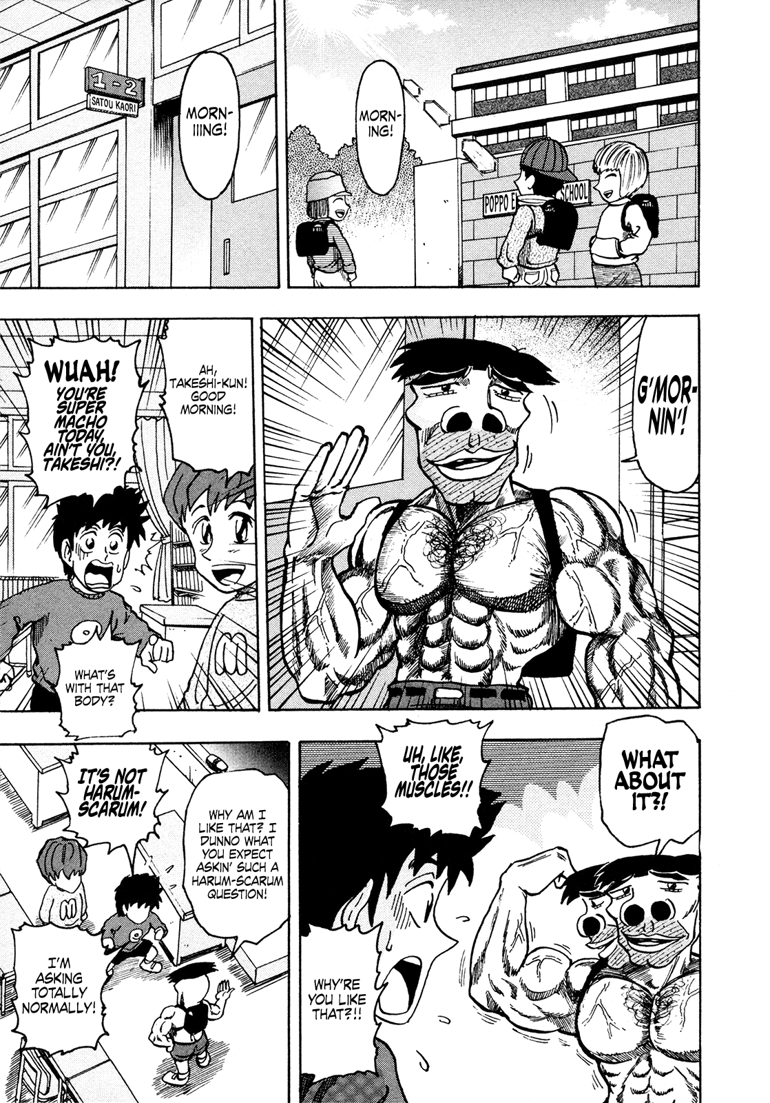 Seikimatsu Leader Den Takeshi! Chapter 216 page 3 - Chapter 216: The Macho Patrol!