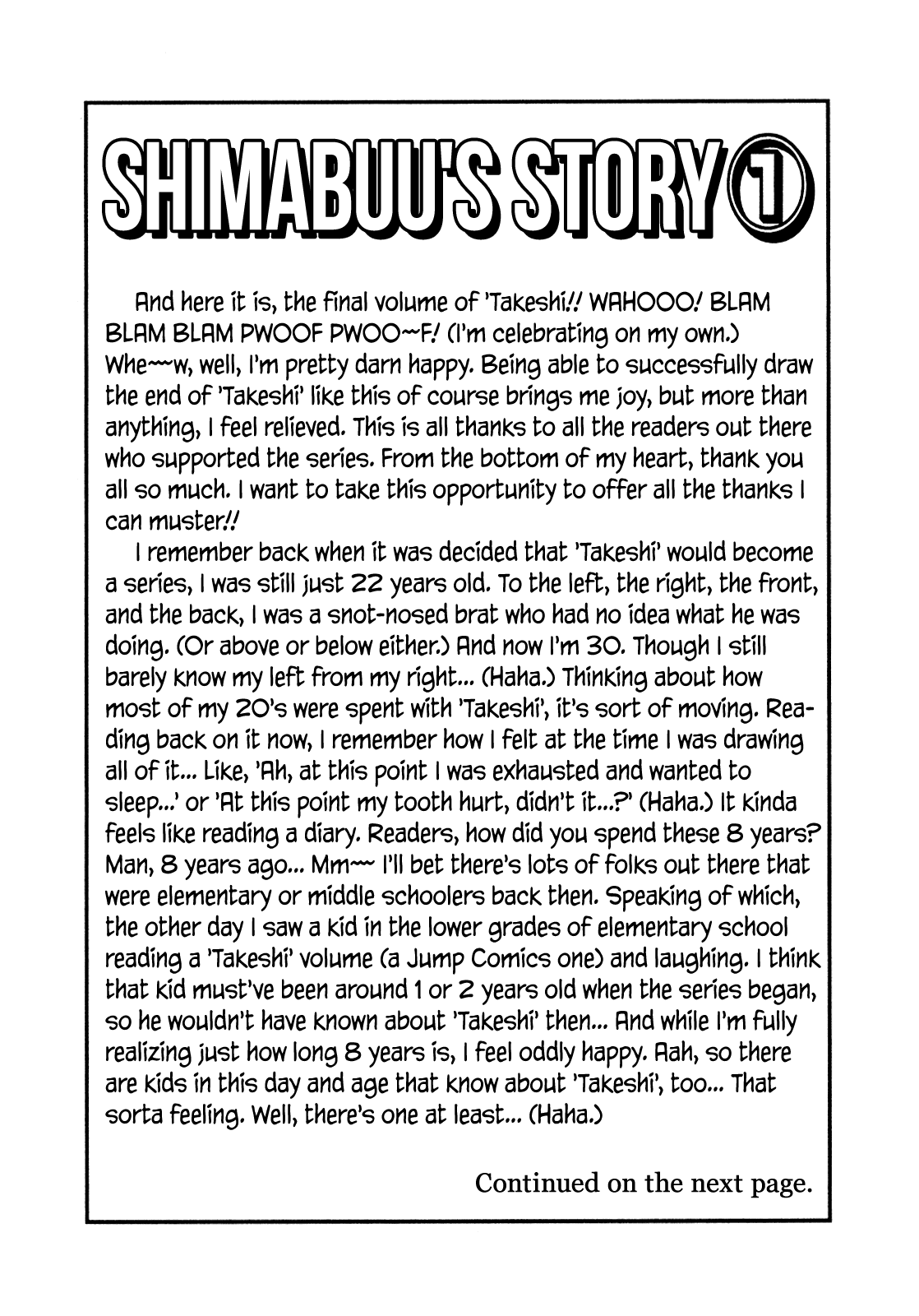 Seikimatsu Leader Den Takeshi! Chapter 247 page 18 - Chapter 247: At the Same Riverbank as Always... [END]