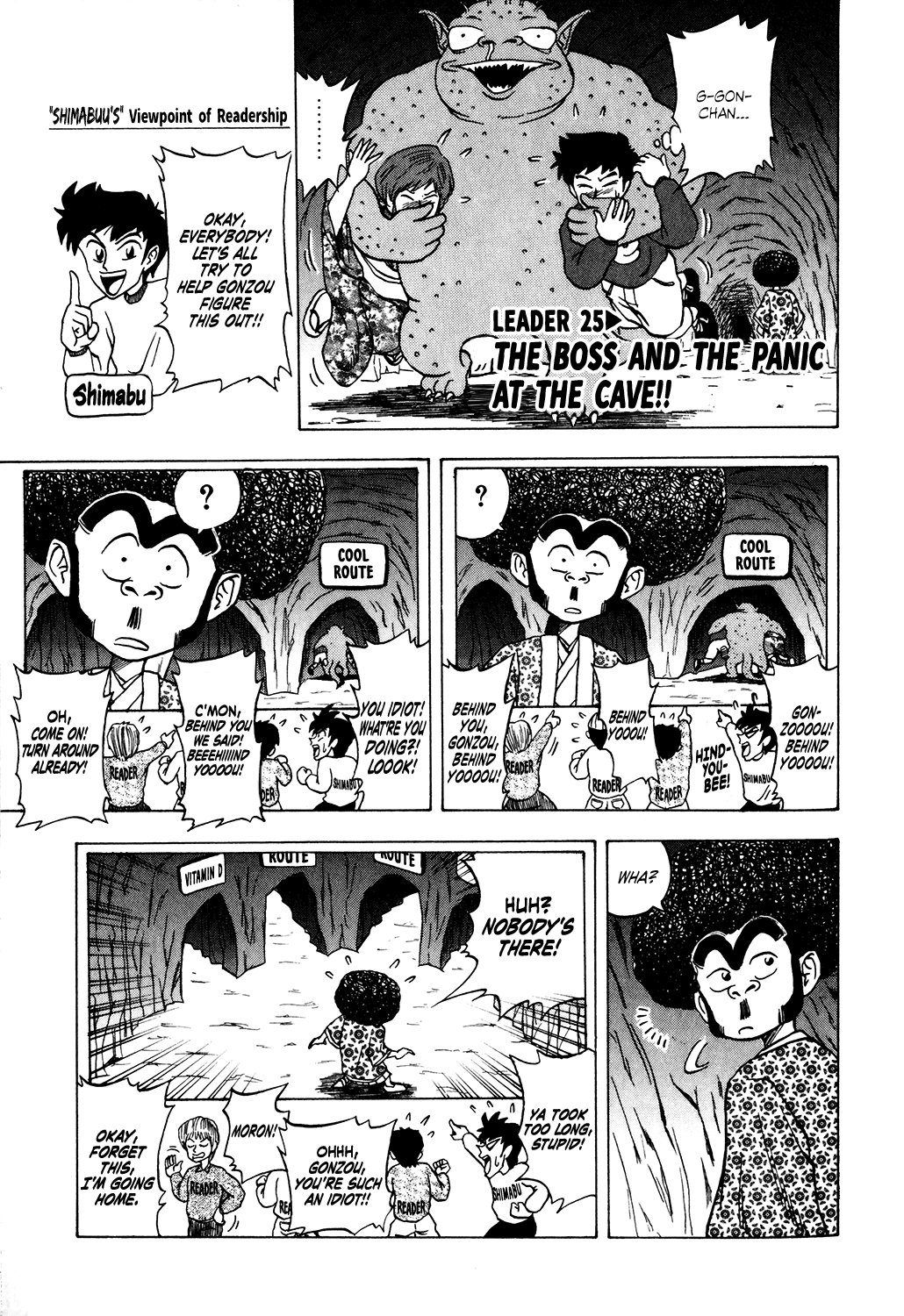 Seikimatsu Leader Den Takeshi! Chapter 25 page 1 - Chapter 25: The Boss and the Panic at the Cave!!