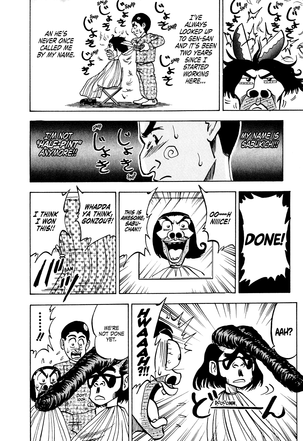 Seikimatsu Leader Den Takeshi! Chapter 36 page 14 - Chapter 36: A Fierce Fight! Hair Battle!!