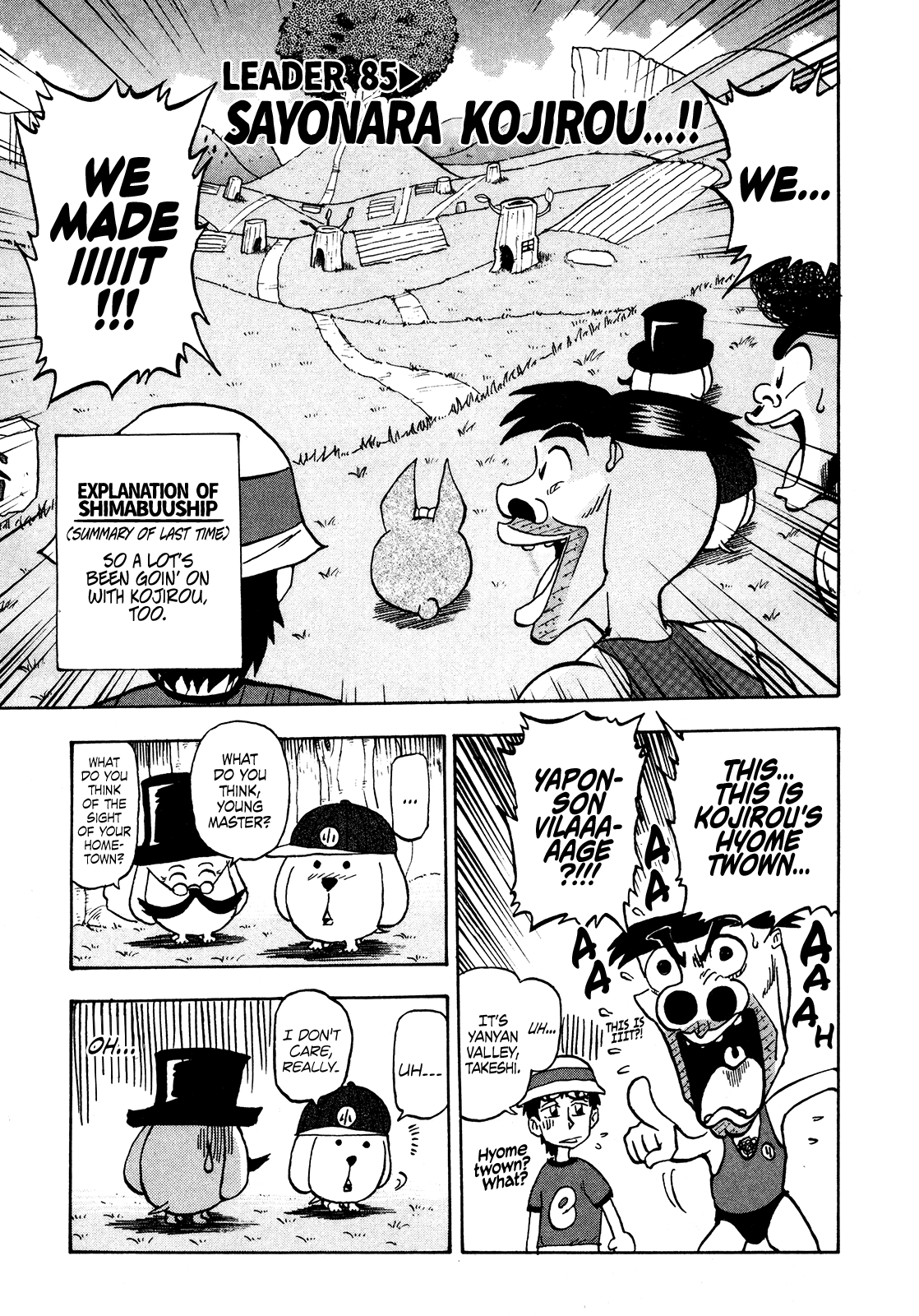 Seikimatsu Leader Den Takeshi! Chapter 85 page 1 - Chapter 85: Sayonara Kojirou!!