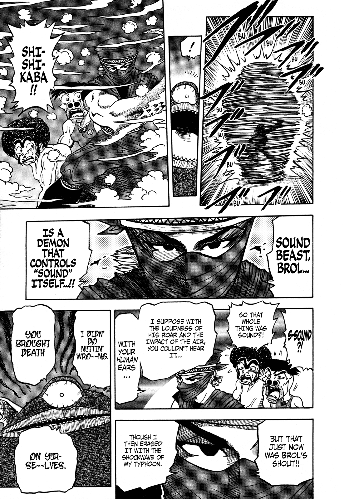 Seikimatsu Leader Den Takeshi! Chapter 99 page 5 - Chapter 99: The Bloodcurdling Sound Beast, Brol!!
