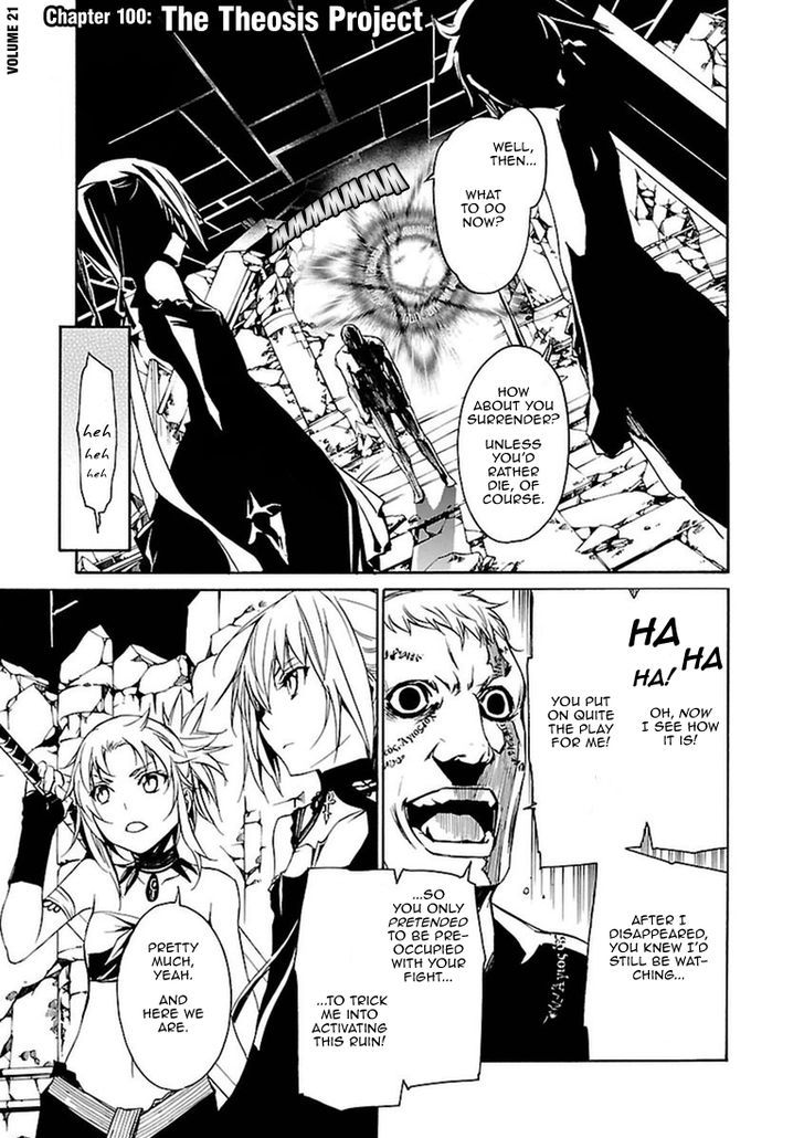 Seikon no Qwaser Chapter 100 page 1 - Chapter 100 : The Theosis Project