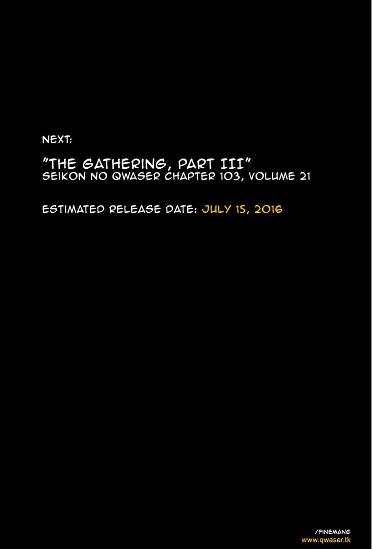 Seikon no Qwaser Chapter 102 page 37 - Chapter 102 : The Gathering, Part II