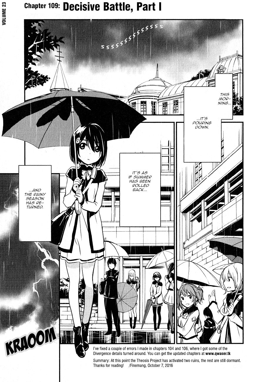 Seikon no Qwaser Chapter 109 page 3 - Chapter 109 : Decisive Battle, Part I