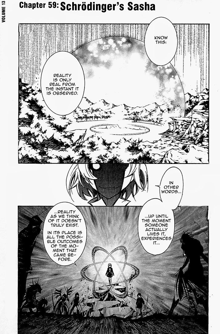 Seikon no Qwaser Chapter 59 page 1 - Chapter 59 : Schrödinger's Sasha