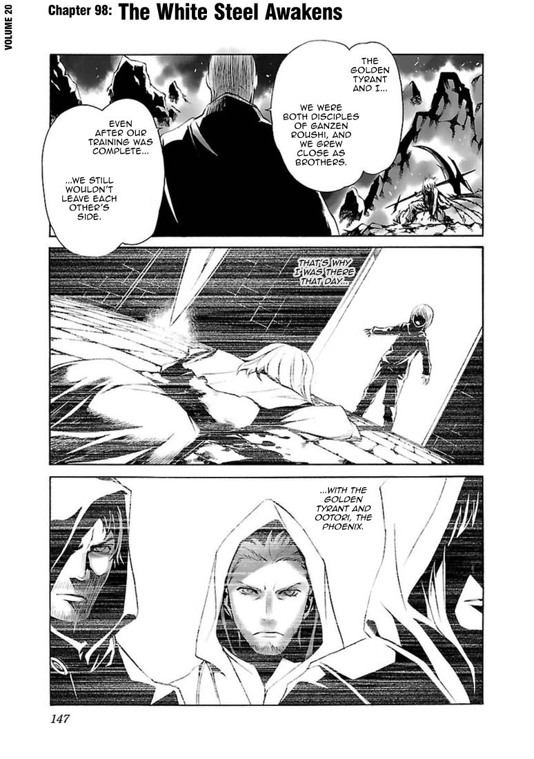 Seikon no Qwaser Chapter 98 page 1 - Chapter 98 : The White Steel Awakens