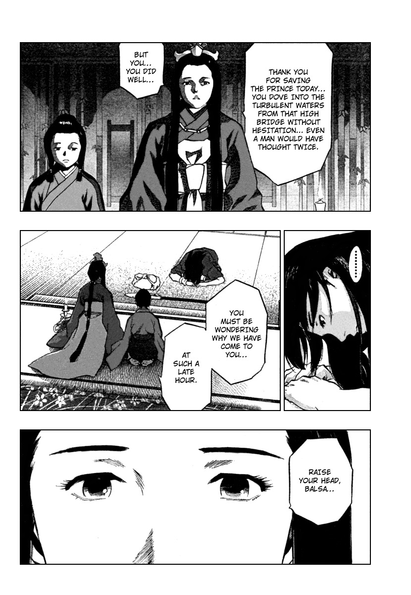 Seirei no Moribito Chapter 1 page 28 - Chapter 1: Balsa, the Female Bodyguard