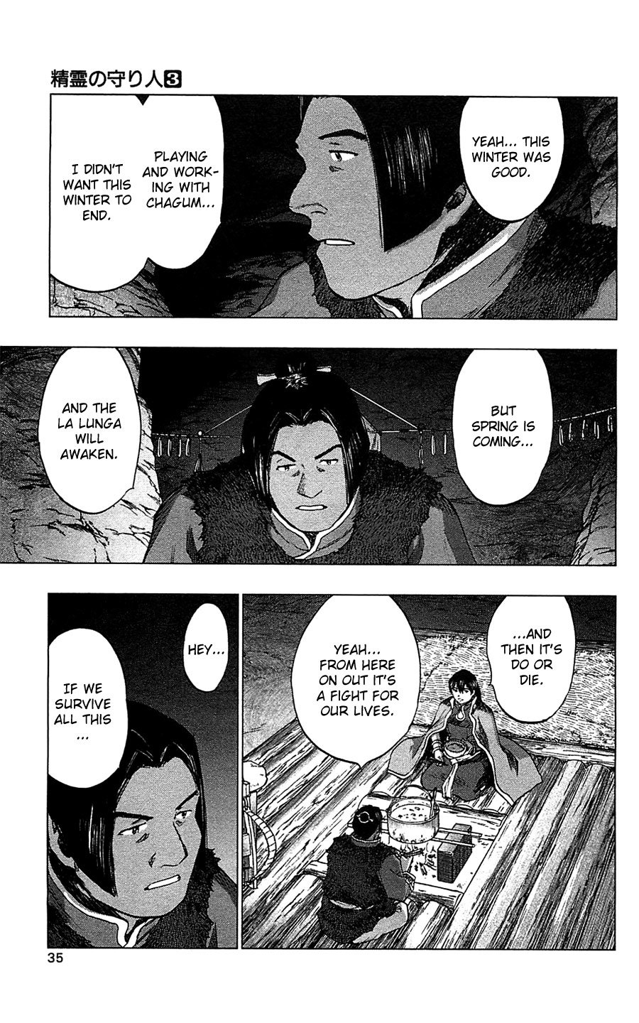 Seirei no Moribito Chapter 11 page 38 - Chapter 11: Living in the Hunting Cave in Winter