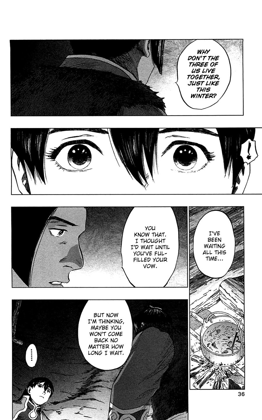 Seirei no Moribito Chapter 11 page 39 - Chapter 11: Living in the Hunting Cave in Winter