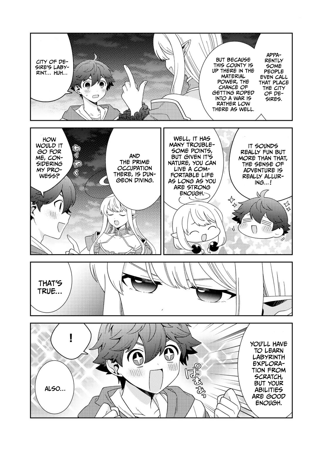 Seirei-tachi no Rakuen to Risou no Isekai Seikatsu Chapter 34 page 7 - Chapter 34