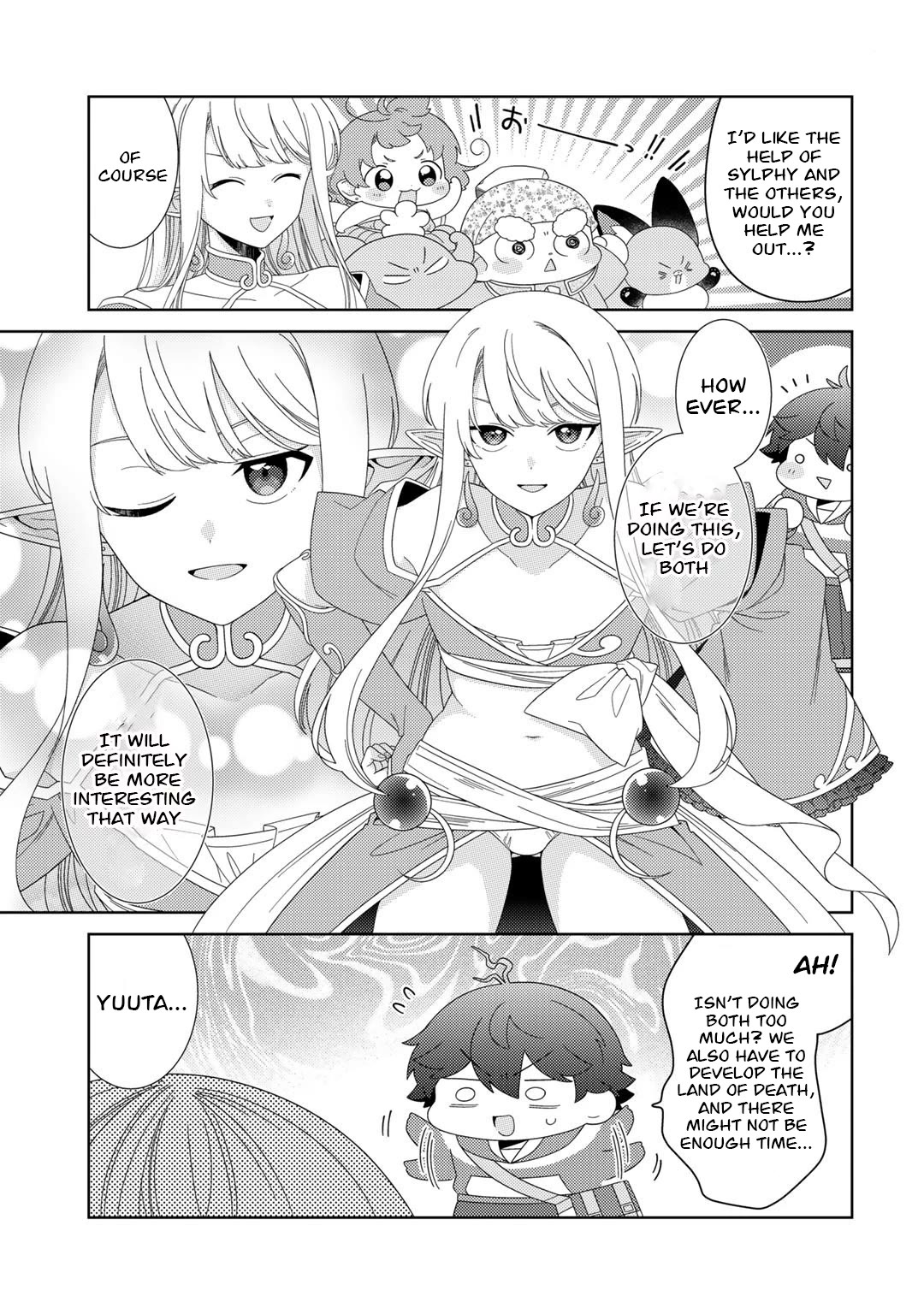 Seirei-tachi no Rakuen to Risou no Isekai Seikatsu Chapter 46 page 4 - Chapter 46