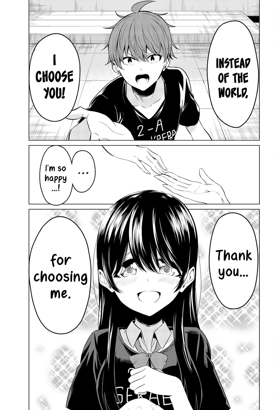 Sekai ka Kanojo ka Erabenai Chapter 26 page 2 - Chapter 26: The 26th Decision: I definitely won’t lose to someone like you!