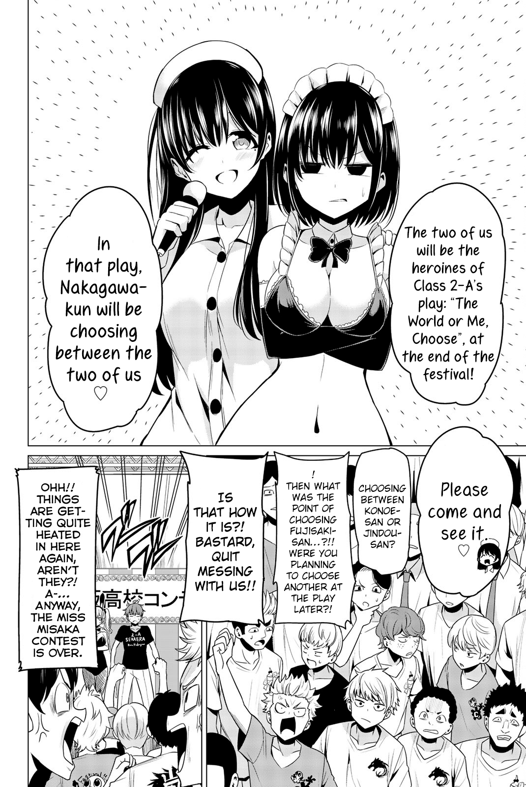 Sekai ka Kanojo ka Erabenai Chapter 27 page 14 - Chapter 27: The 27th Decision: Let’s settle this