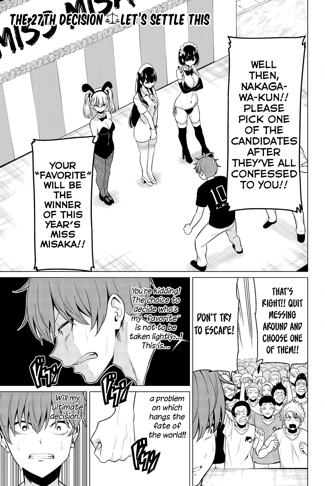 Sekai ka Kanojo ka Erabenai Chapter 27 page 2 - Chapter 27: The 27th Decision: Let’s settle this