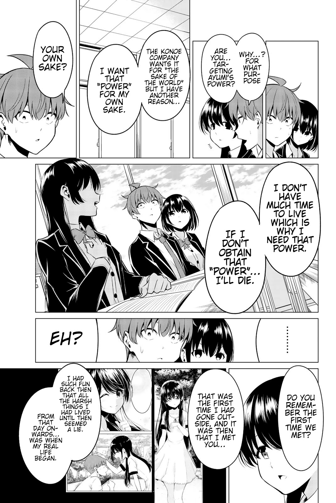 Sekai ka Kanojo ka Erabenai Chapter 32 page 18 - Chapter 32: The 32nd Decision: I wish I had never known…