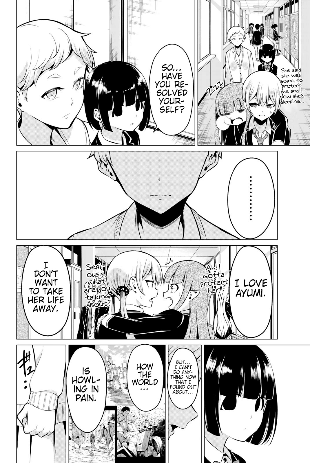 Sekai ka Kanojo ka Erabenai Chapter 33 page 13 - Chapter 33: The 33rd Decision: Don’t leave me alone.