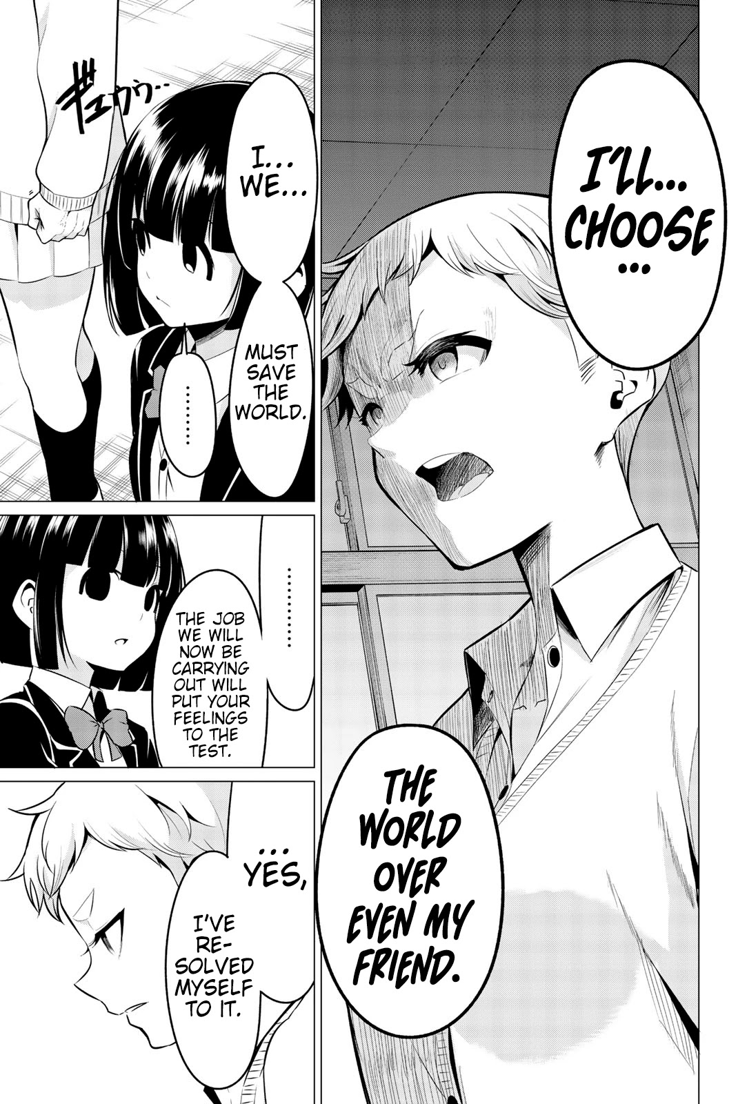 Sekai ka Kanojo ka Erabenai Chapter 33 page 14 - Chapter 33: The 33rd Decision: Don’t leave me alone.