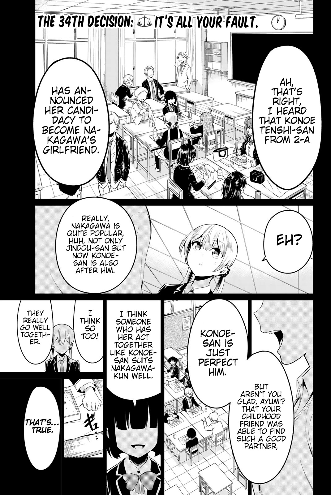 Sekai ka Kanojo ka Erabenai Chapter 34 page 2 - Chapter 34: The 34th Decision: It’s all your fault.