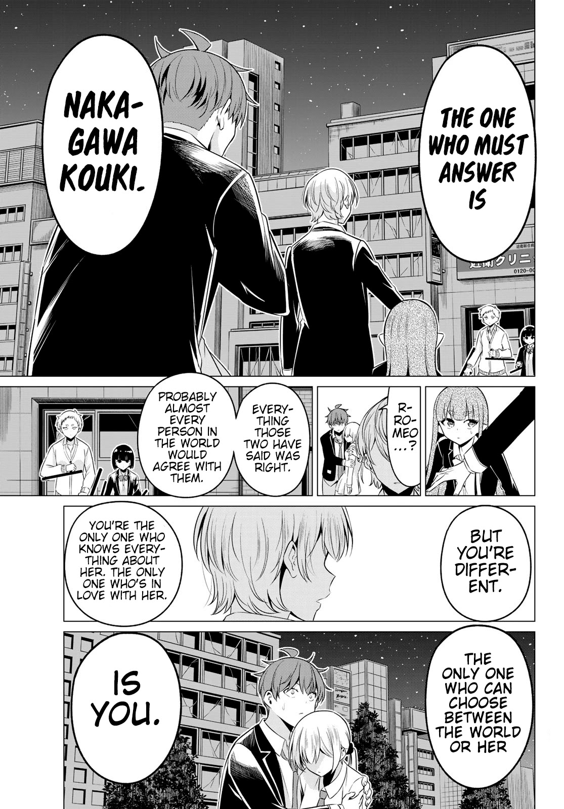 Sekai ka Kanojo ka Erabenai Chapter 37 page 22 - Chapter 37: The 37th Decision: The only thing I care about…