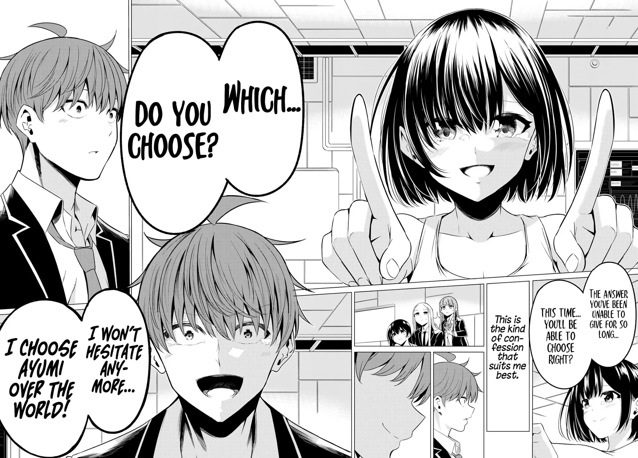 Sekai ka Kanojo ka Erabenai Chapter 38 page 28 - Chapter 38: The 38th Decision: This time… you’ll be able to choose right?