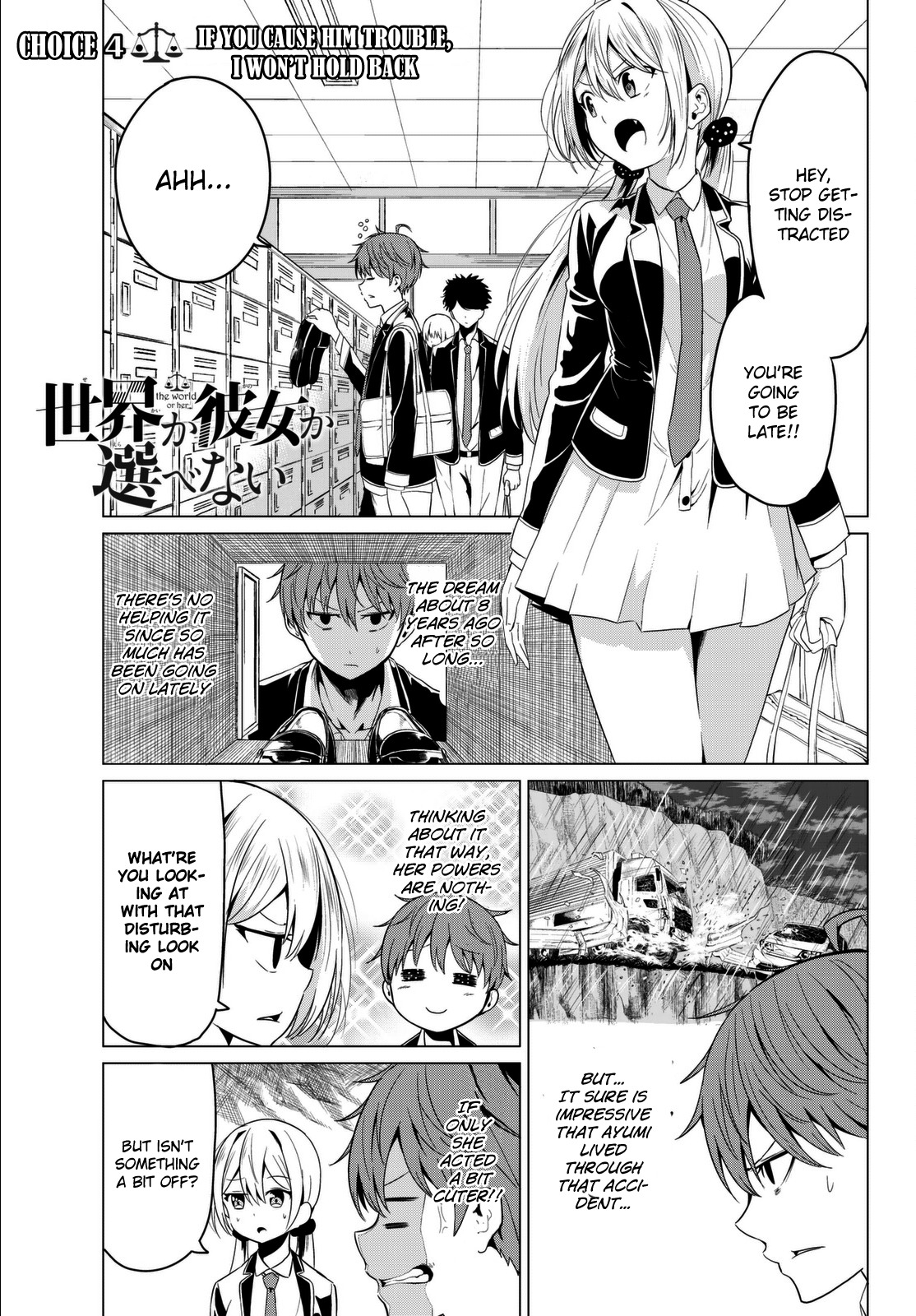 Sekai ka Kanojo ka Erabenai Chapter 4 page 4 - Chapter 4